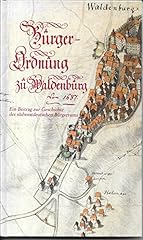 Bürgerordnung waldenburg 1687 gebraucht kaufen  Wird an jeden Ort in Deutschland