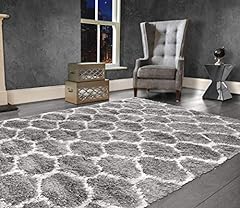 Shaggy rug geometric for sale  Delivered anywhere in UK
