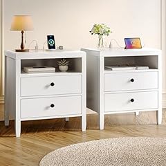 Huuger white nightstand for sale  Delivered anywhere in USA 