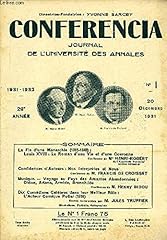 Conferencia 26e annee d'occasion  Livré partout en France