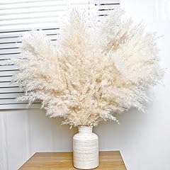 Pcs beige pampas for sale  Delivered anywhere in USA 