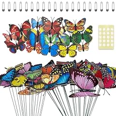 70pcs colourful butterflies for sale  Delivered anywhere in UK