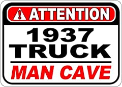 1937 37 CHEVY TRUCK Attention Man Cave Aluminum Street for sale  Delivered anywhere in Canada
