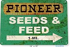 Tin sign pioneer for sale  Delivered anywhere in USA 