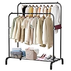 Voilamart Double Hanging Rails for Clothes Heavy Duty for sale  Delivered anywhere in UK