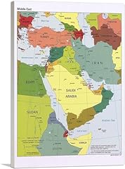 Artcanvas map middle for sale  Delivered anywhere in USA 