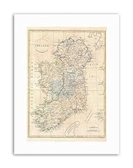1799 CLEMENT CRUTTWELL MAP IRELAND Vintage Canvas art Prints for sale  Delivered anywhere in Canada