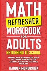 Math refresher workbook for sale  Delivered anywhere in USA 