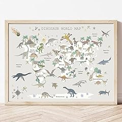 Dinosaur map art for sale  Delivered anywhere in USA 