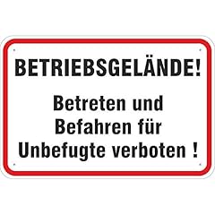 Schild betriebsgelände betret gebraucht kaufen  Wird an jeden Ort in Deutschland