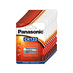 Panasonic cr123 batteria usato  Spedito ovunque in Italia 