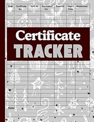 Certificate tracker log for sale  Delivered anywhere in USA 