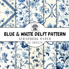 Delft pattern scrapbook for sale  Delivered anywhere in UK