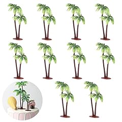 10 Pcs Plastic Coconut Palm Trees DIY Doll House Resin, used for sale  Delivered anywhere in UK