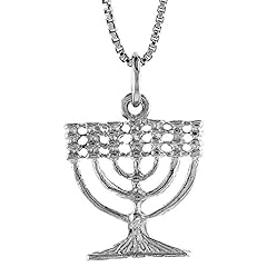 Sterling silver menorah for sale  Delivered anywhere in USA 