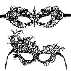 2pcs masquerade mask for sale  Delivered anywhere in UK