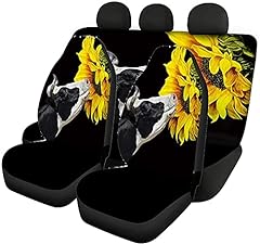 Used, Poceacles Cow with Sunflower Print Fashion Car Seat for sale  Delivered anywhere in UK