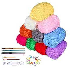 Crochet yarns 10x25g for sale  Delivered anywhere in UK