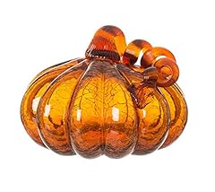Glitzhome handblown amber for sale  Delivered anywhere in USA 