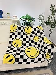 Smiley face blanket for sale  Delivered anywhere in USA 