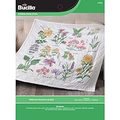 Used, Bucilla Wildflower Botanical Lap Quilt for sale  Delivered anywhere in USA 