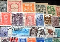 Inde 200 timbres d'occasion  Livré partout en France