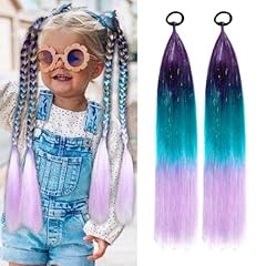 Rainbow ponytail extensions for sale  Delivered anywhere in UK
