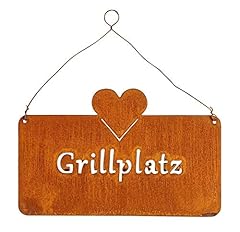 Levandeo schild grillplatz gebraucht kaufen  Wird an jeden Ort in Deutschland