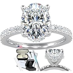 3ct oval moissanite for sale  Delivered anywhere in USA 