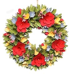 Floral spring wreath for sale  Delivered anywhere in UK