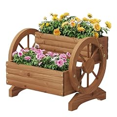 Wooden wagon planter for sale  Delivered anywhere in USA 