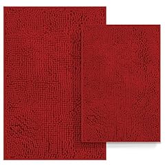 Red bathroom rugs for sale  Delivered anywhere in USA 