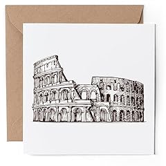 Biglietto auguri colosseo usato  Spedito ovunque in Italia 