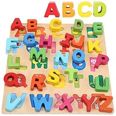 Jacootoys wooden alphabet for sale  Delivered anywhere in UK