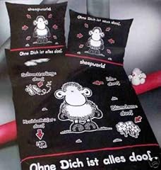 Bettwäsche sheepworld schwarz gebraucht kaufen  Wird an jeden Ort in Deutschland