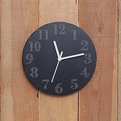 Round slate clock for sale  Delivered anywhere in UK