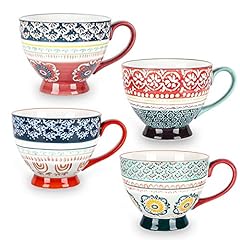 Large Coffee Mugs Sets of 4, Coffee Cups Set for Tea for sale  Delivered anywhere in UK