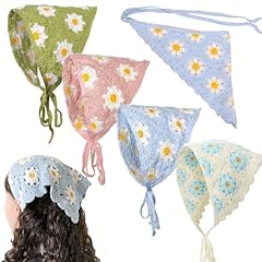 Pcs crochet bandanas for sale  Delivered anywhere in USA 
