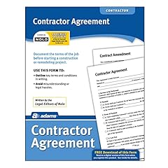 Adams contractor agreement for sale  Delivered anywhere in USA 