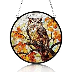 Owl stained glass for sale  Delivered anywhere in USA 