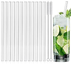 Glass straws long for sale  Delivered anywhere in UK