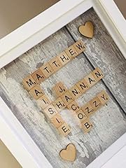Personalised scrabble picture for sale  Delivered anywhere in UK