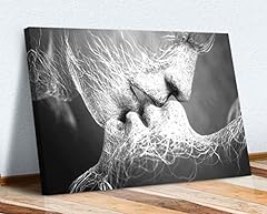 Lovers kiss canvas for sale  Delivered anywhere in UK