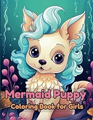 Mermaid puppy coloring for sale  Delivered anywhere in USA 