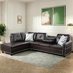 Fontoi leather sectional for sale  Delivered anywhere in USA 
