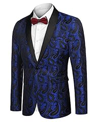 Coofandy mens paisley for sale  Delivered anywhere in UK