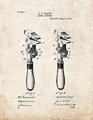 Monkey wrench patent for sale  Delivered anywhere in USA 