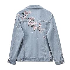 Damen jeansjacke blütenblumen gebraucht kaufen  Wird an jeden Ort in Deutschland