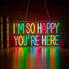 Happy neon sign for sale  Delivered anywhere in USA 