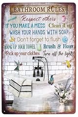 Bathroom rules forget for sale  Delivered anywhere in UK